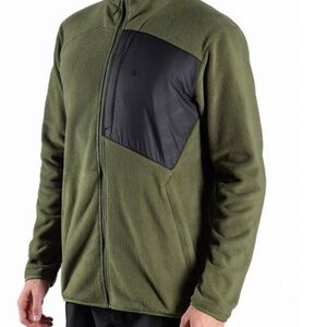 Candide C1 Polar Fleece Jacket Full Zip Large Green Black